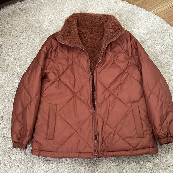 Madewell quilted reversible Sherpa jacket - Picture 4 of 5